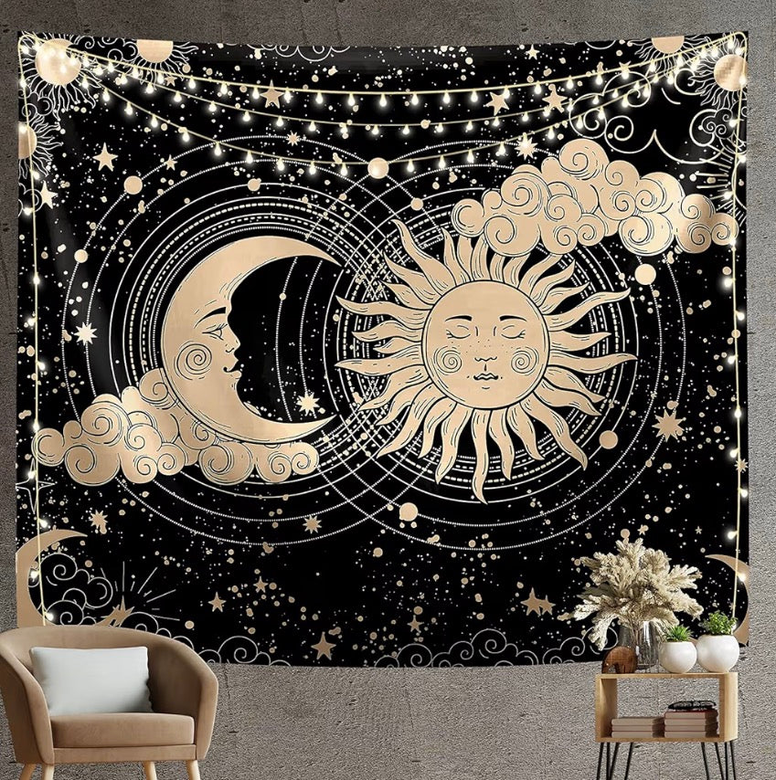 Black dark spiritual wall art