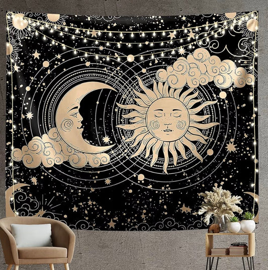 Black dark spiritual wall art